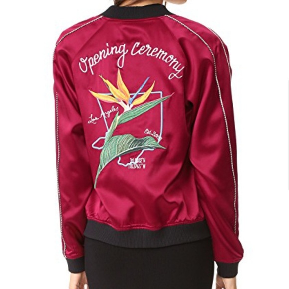 Opening Ceremony silk reversible bomber jacket - Picture 4 of 5